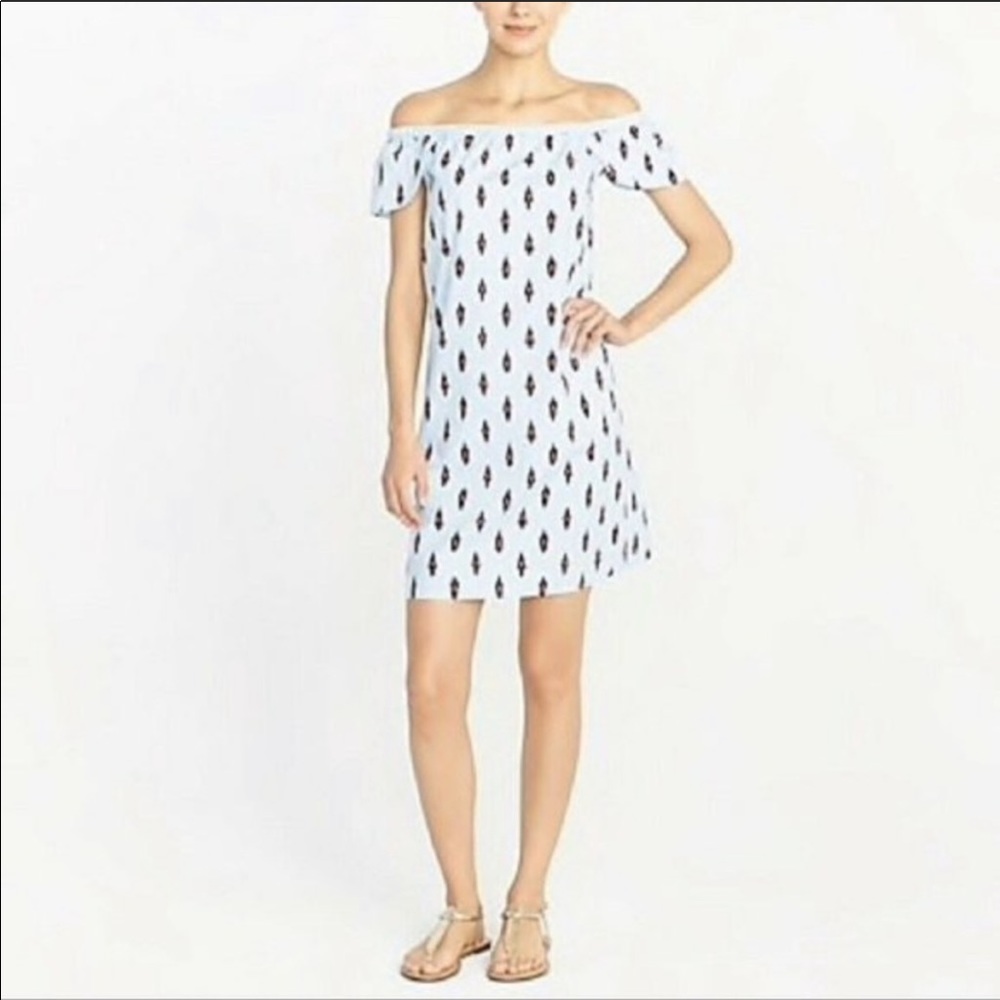 J. Crew off-the-shoulder dress. NEW with tags